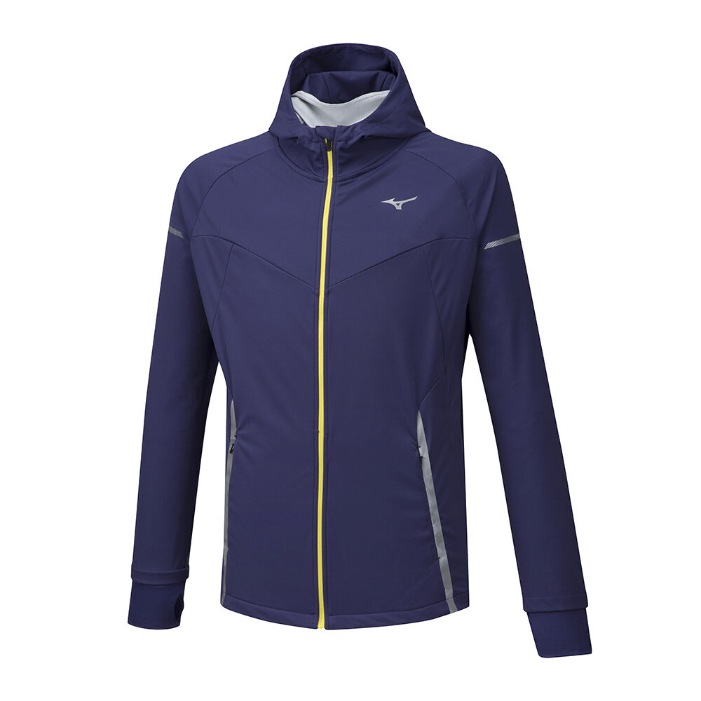 Casaco Mizuno Running Hineri BT Softshell - Homem - Roxo Escuro - BUPNO0735